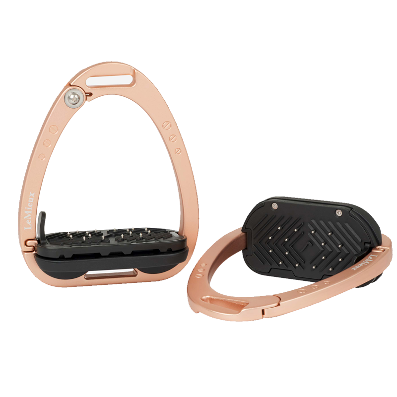 LeMieux Vector Balance Stirrup - Rose Gold-1